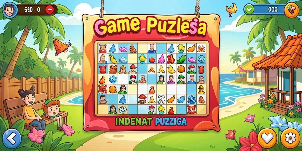 Tampilan beranda game yang menarik dan user-friendly.