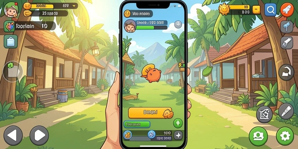 Tampilan awal game dengan grafis menawan.