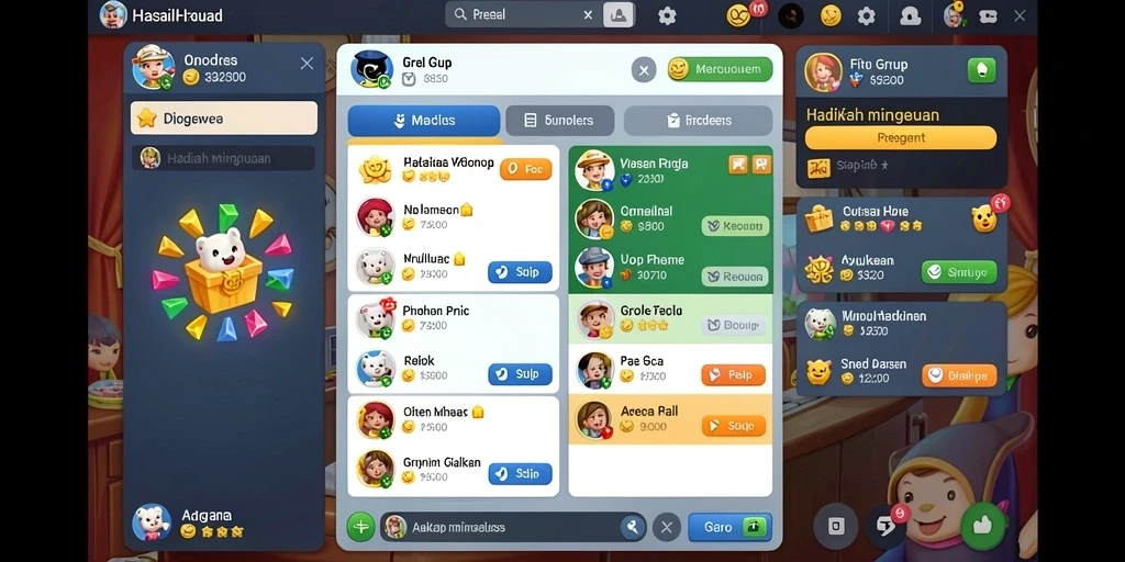 Tangkapan layar dari permainan slot yang seru.
