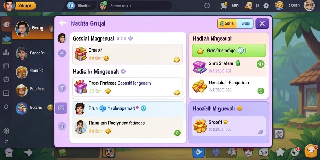 Tampilan antarmuka yang menarik dan modern.