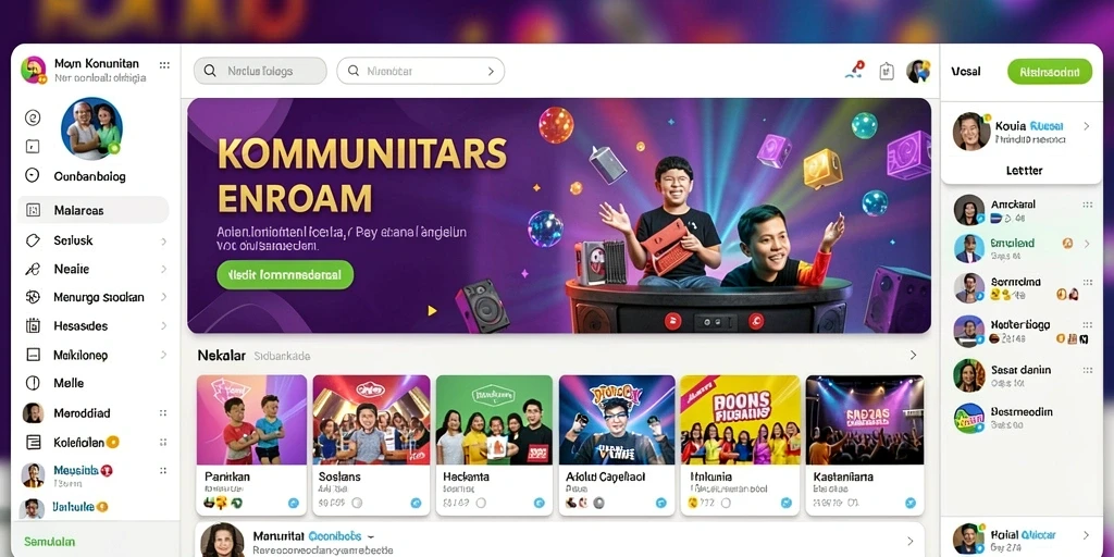 Tampilan awal yang menarik dan user-friendly.