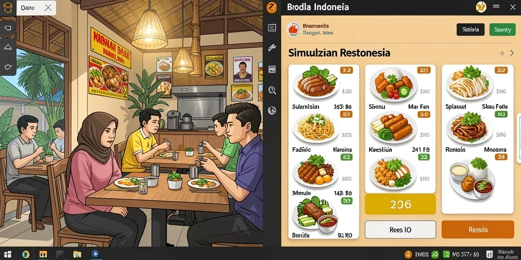 Tangkapan layar menampilkan dunia fantasi yang menakjubkan.