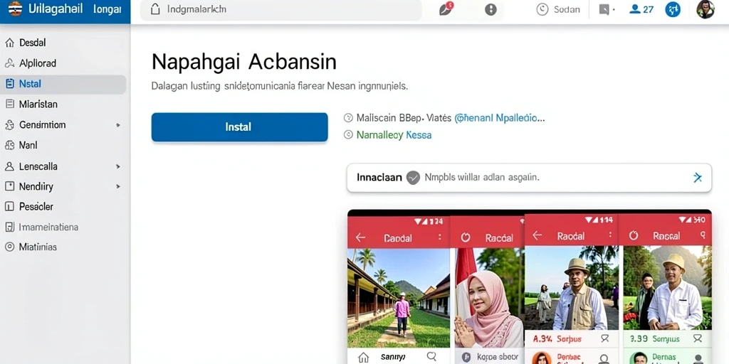 Tampilan utama aplikasi PENIDABET dengan navigasi yang mudah.