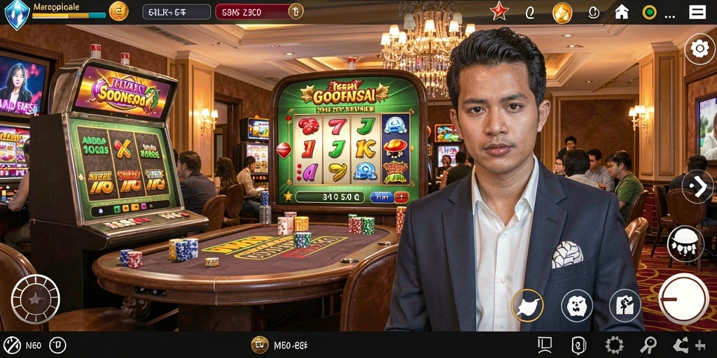Tampilan awal QTGAME yang menarik dan user-friendly.